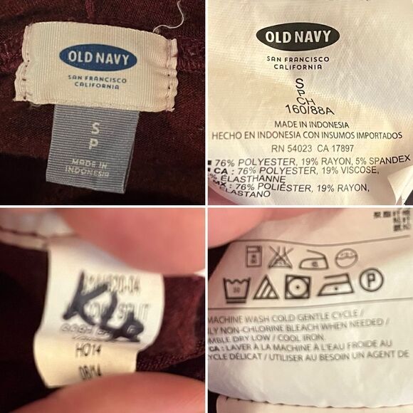 Old Navy Cowlneck Turtleneck Marled Long Sleeve Knit Top Dark Red S - Picture 7 of 8